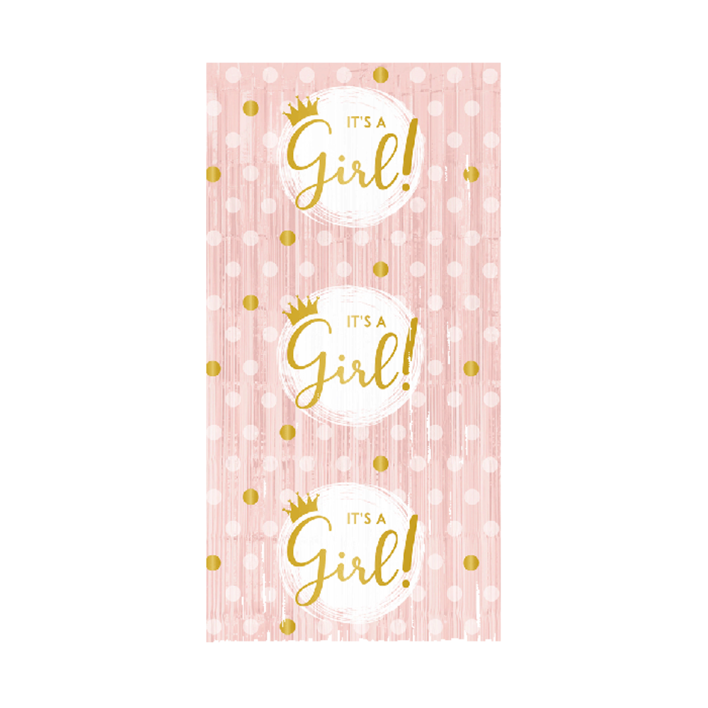 Paper Dreams Rideau de porte It's A Girl 100x200cm | par unité Paper Dreams Rideau de porte It's A Girl 100x200cm | par unité