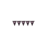 Amscan Flag Garland 80 Sparkling Black-Pink 4 m | per Unit Amscan Flag Garland 80 Sparkling Black-Pink 4 m | per Unit