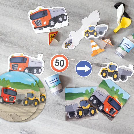 Amscan Construction Table Decoration | 5-piece Amscan Construction Table Decoration | 5-piece