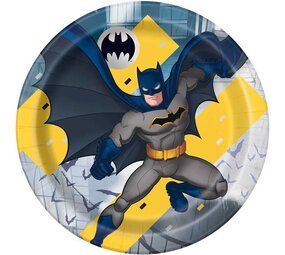 Unique Party Borden Batman 23 cm | 8 stuks Unique Party Borden Batman 23 cm | 8 stuks
