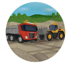 Amscan Constructie Borden 23cm | 8 stuks Amscan Constructie Borden 23cm | 8 stuks