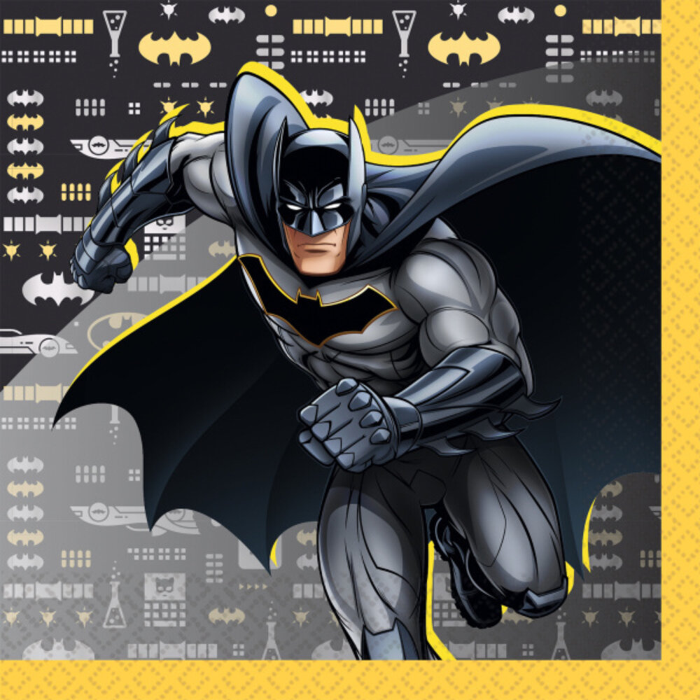 Amscan Serviettes Batman 33x33cm | 16 pièces Amscan Serviettes Batman 33x33cm | 16 pièces