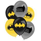 Amscan Ballons Batman 28cm | 6 pièces Amscan Ballons Batman 28cm | 6 pièces