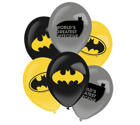 Amscan Ballons Batman 28cm | 6 pièces Amscan Ballons Batman 28cm | 6 pièces