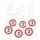 Amscan Constructie Leeftijden Hangdecoratie Swirls 50cm | 6 stuks Amscan Constructie Leeftijden Hangdecoratie Swirls 50cm | 6 stuks