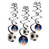 Amscan Voetbal Hangdecoratie Swirls Kick It 60cm | 6 stuks