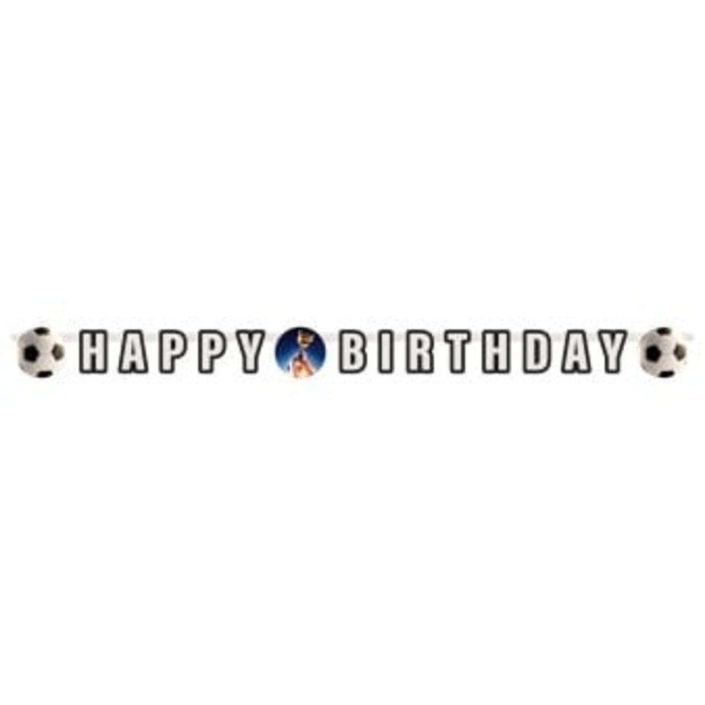 Amscan Guirlande de lettres de football Happy Birthday Kick It 180x13cm | par unité Amscan Guirlande de lettres de football Happy Birthday Kick It 180x13cm | par unité