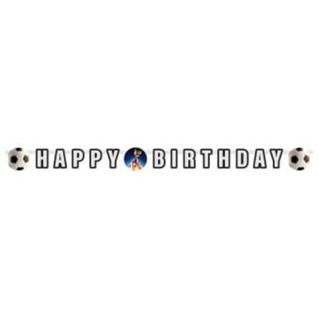 Amscan Guirlande de lettres de football Happy Birthday Kick It 180x13cm | par unité Amscan Guirlande de lettres de football Happy Birthday Kick It 180x13cm | par unité