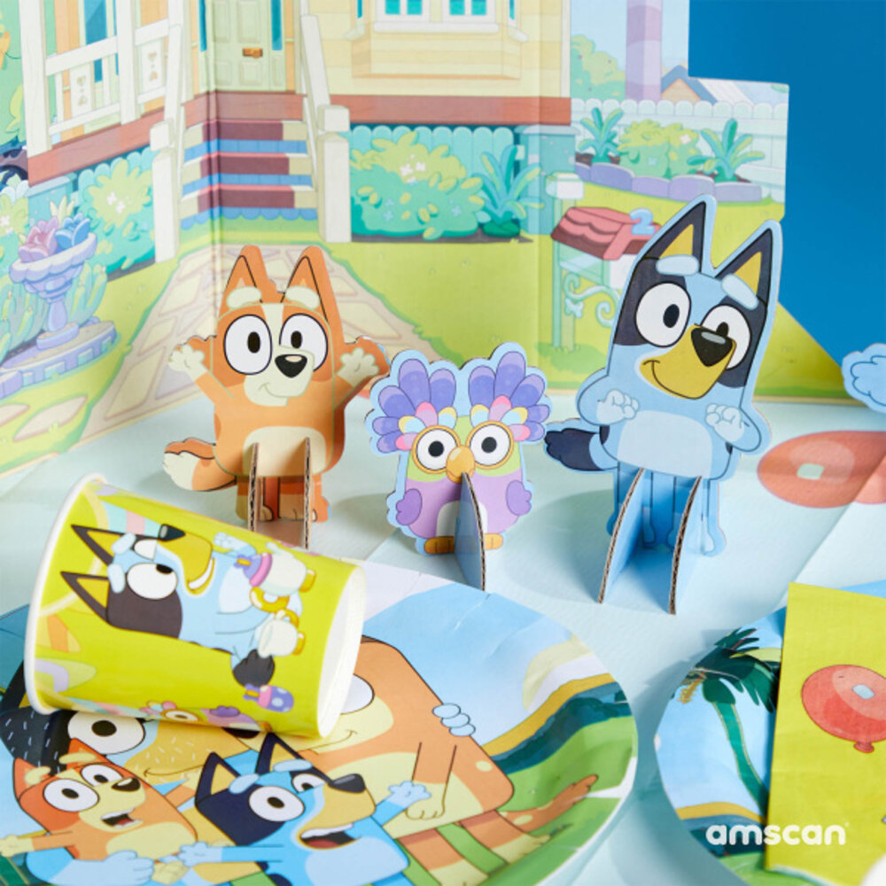 Amscan Bluey Invitations | per 8 pieces Amscan Bluey Invitations | per 8 pieces