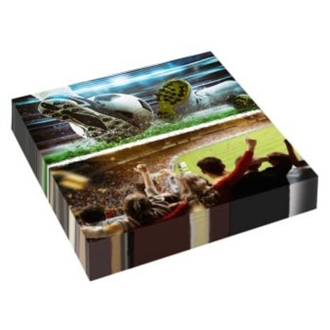 Amscan Fußball-Servietten Kick It 33x33cm | 16 Stück