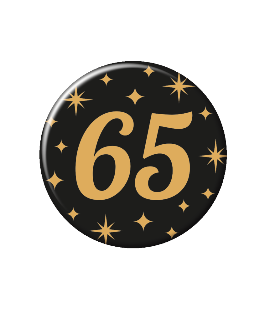 Paper Dreams Button 65 jaar Classy | per stuk