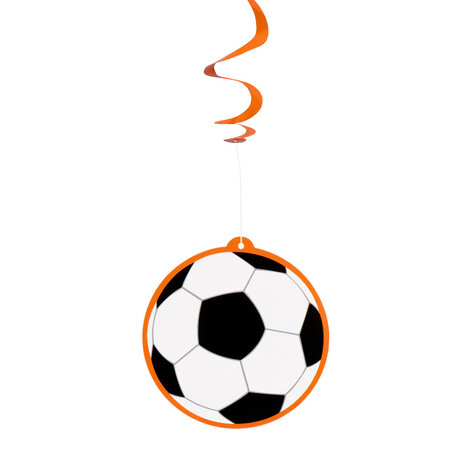 Boland Football Hanging Decoration Swirls Holland 85cm | Set of 2 pieces