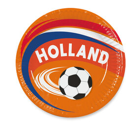 Boland Assiettes Hollande Football Orange 23cm | 8 pièces Boland Assiettes Hollande Football Orange 23cm | 8 pièces