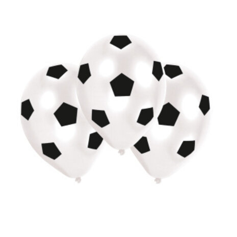 Amscan Voetbal Ballonnen Kick It 28cm | 6 stuks