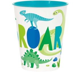 Unique Party Tasse à friandises dinosaure bleu et vert 295 ml | Par unité