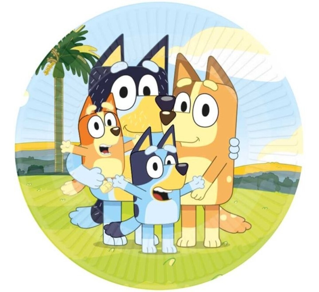 Amscan Bluey Assiettes 23 cm | 8 pièces Amscan Bluey Assiettes 23 cm | 8 pièces
