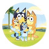 Amscan Bluey Borden 23 cm | 8 stuks Amscan Bluey Borden 23 cm | 8 stuks