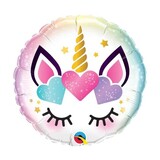 Qualatex Helium Ballon Baby Unicorn 45cm |  gevuld met helium Qualatex Helium Ballon Baby Unicorn 45cm |  gevuld met helium