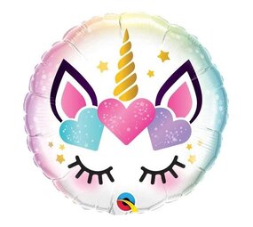 Qualatex Ballon à hélium Bébé Licorne 45cm |  rempli d'hélium