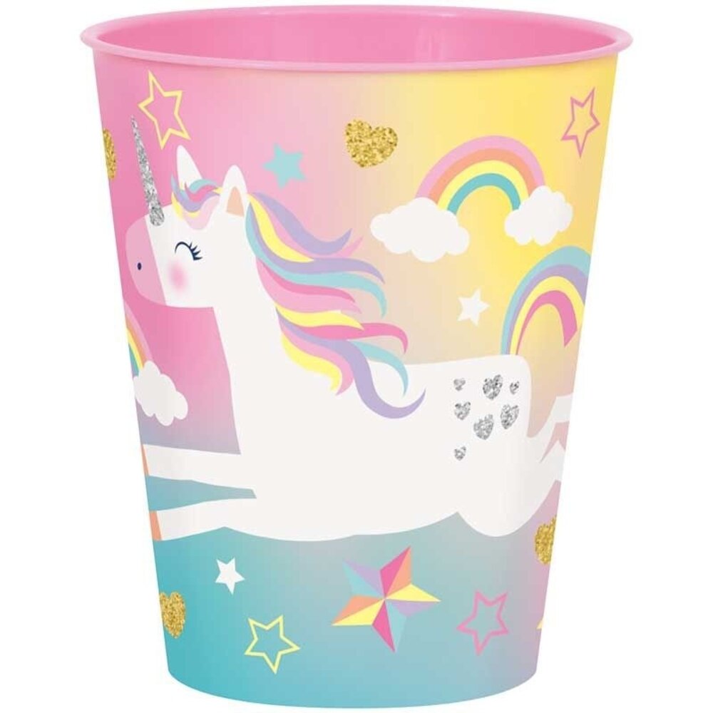 Unique Party Unicorn Hooray Treat Cup 295ml | each Unique Party Unicorn Hooray Treat Cup 295ml | each