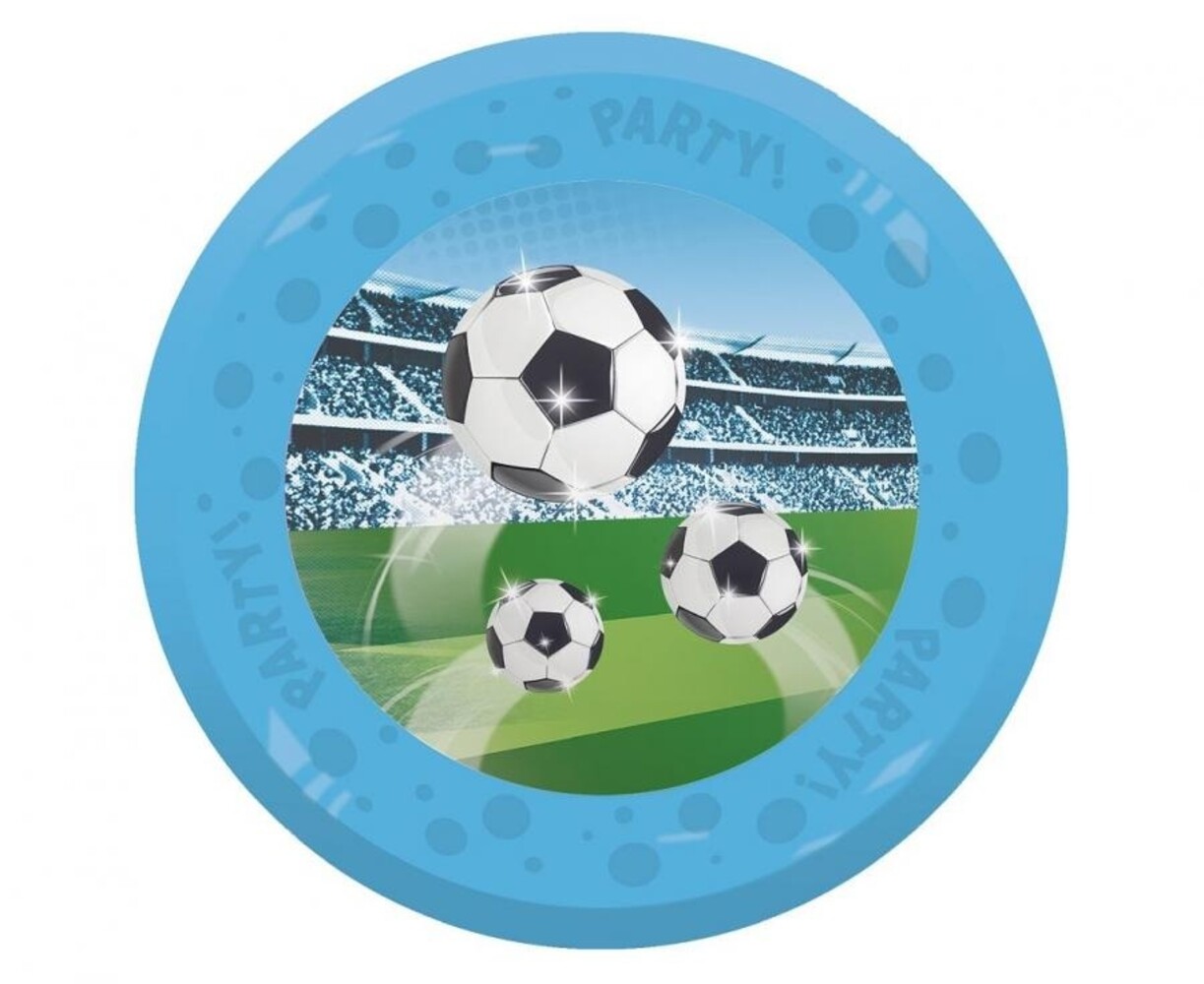 Procos Party Fußball-Mehrwegteller 21cm | pro Stück