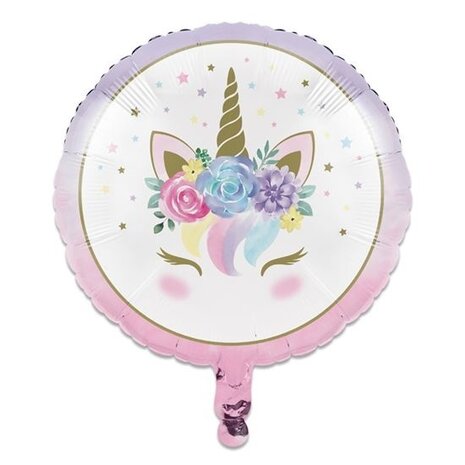 Creative Converting Ballon à hélium Bébé Licorne 46cm |  rempli d'hélium
