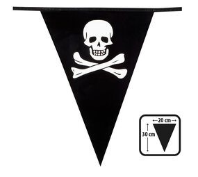 Boland Vlaggenlijn Piraat doodshoofd | 6 meter