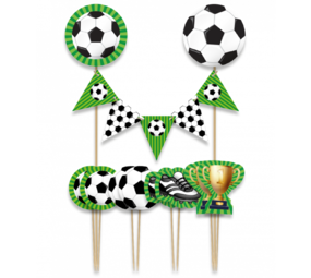 Paper Dreams Topper de gâteau de football | par pièce Paper Dreams Topper de gâteau de football | par pièce