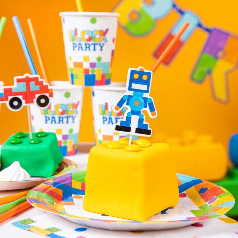Tuf-Tuf Block Party Taart Toppers 6cm | 5 stuks