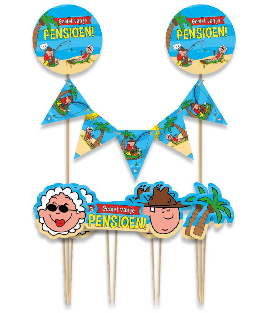 Paper Dreams Pensioen Taart Toppers | per stuk