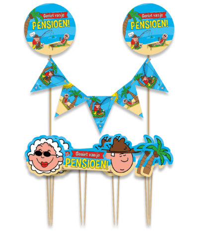 Paper Dreams Toppers de gâteau de retraite | par pièce Paper Dreams Toppers de gâteau de retraite | par pièce