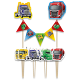 Paper Dreams Camions Cake Toppers | par pièce