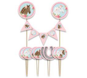Paper Dreams Topper de gâteau Sweet Horses| par pièce