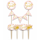 Paper Dreams It's a Girl! Taart Topper | per stuk Paper Dreams It's a Girl! Taart Topper | per stuk