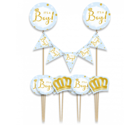 Paper Dreams It's a Boy! Kuchenaufsatz | pro Stück Paper Dreams It's a Boy! Kuchenaufsatz | pro Stück