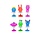 Jumping Monsters | per 6 stuks