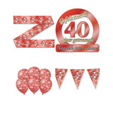 Tuf-Tuf Party package 40 years of marriage | 16 pieces Tuf-Tuf Party package 40 years of marriage | 16 pieces