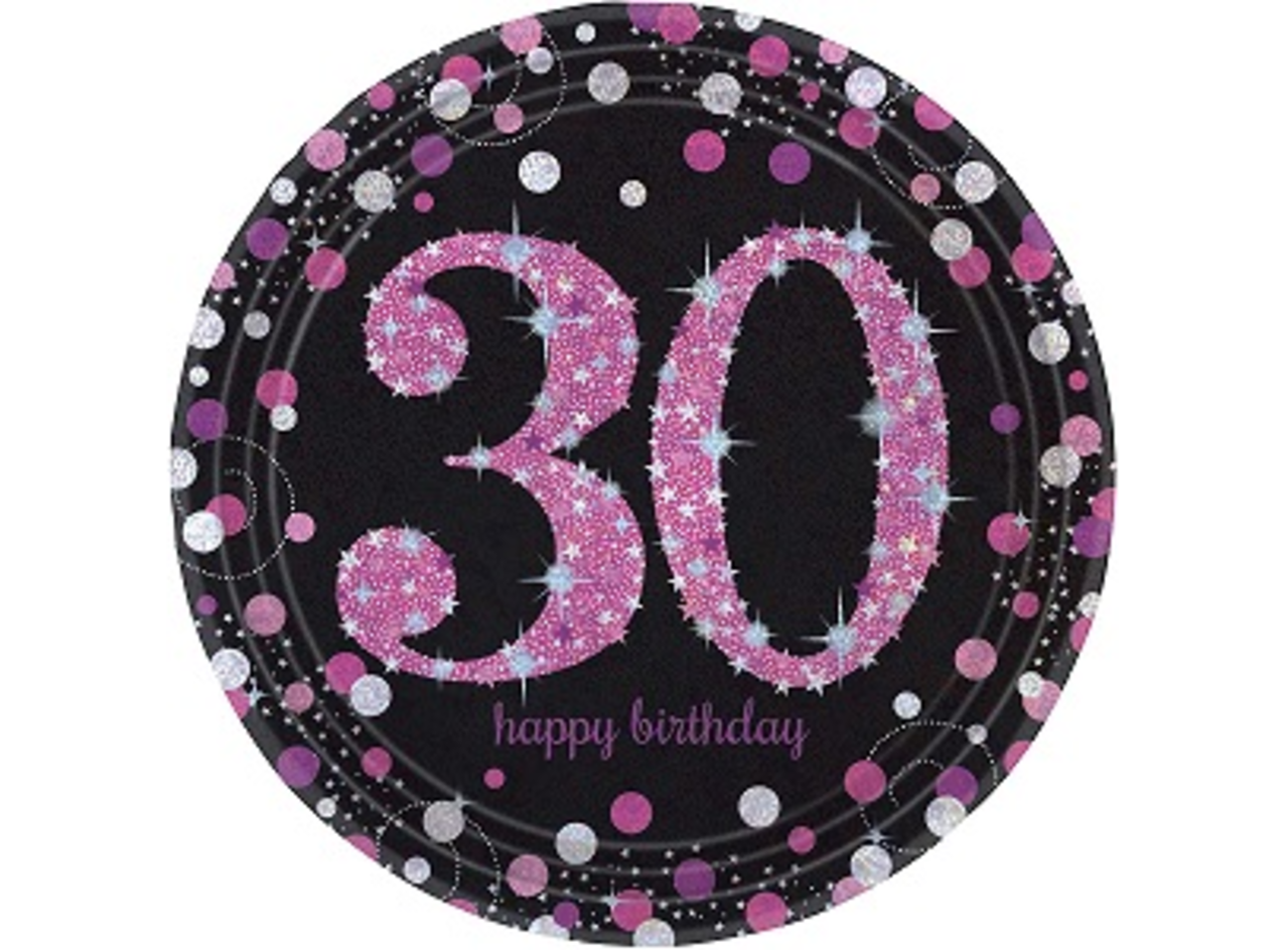 Tuf-Tuf 30 jaar Sparkling Roze Tafeldecoratie Pakket | 34-delig