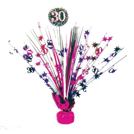 Tuf-Tuf 30 Years Sparkling Pink Table Decoration Package | 34 pieces