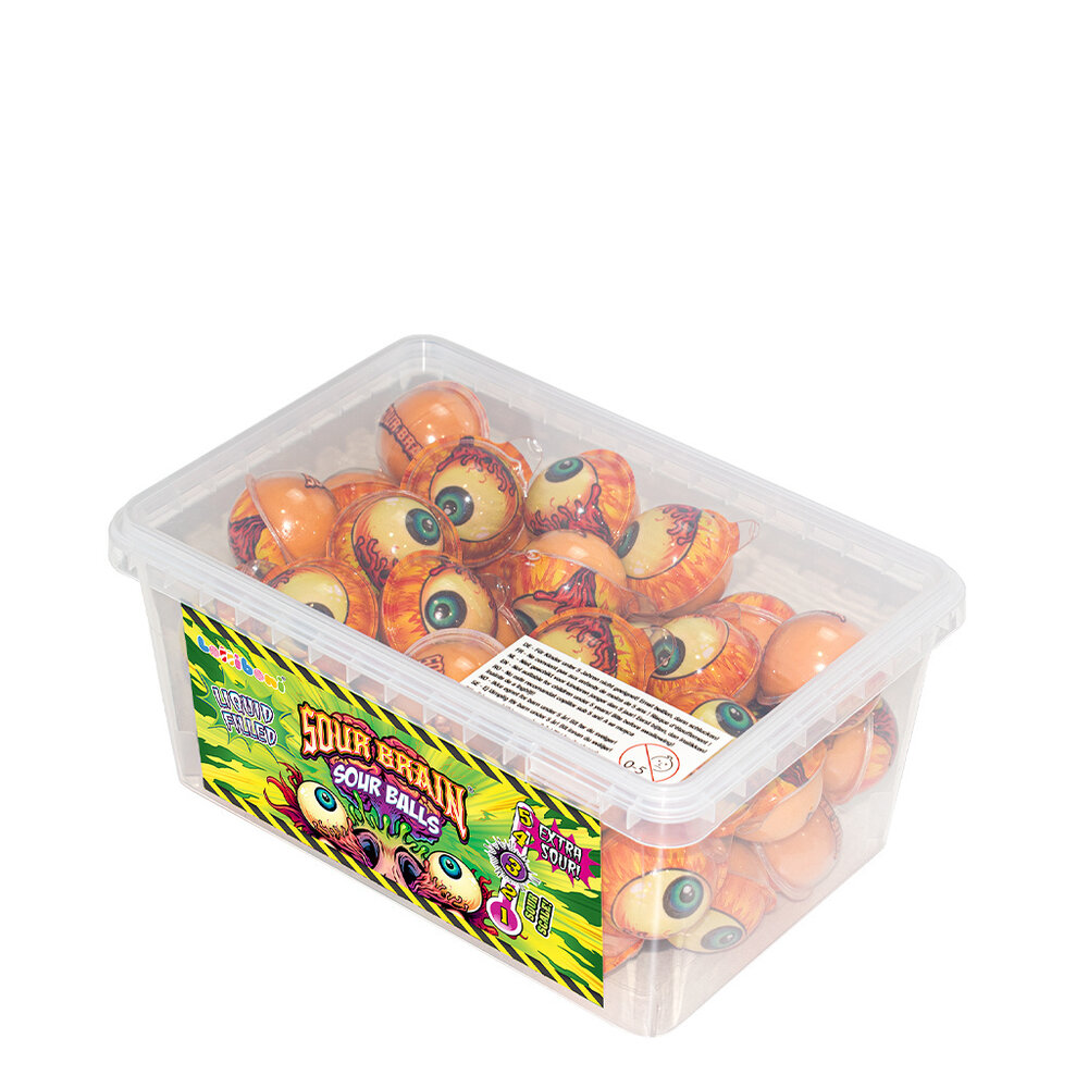 Sour Brain Sour Balls  Snoep 18gr. | per stuk Sour Brain Sour Balls  Snoep 18gr. | per stuk