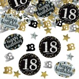 Amscan Confetti sparkling silver-gold 18 years Amscan Confetti sparkling silver-gold 18 years