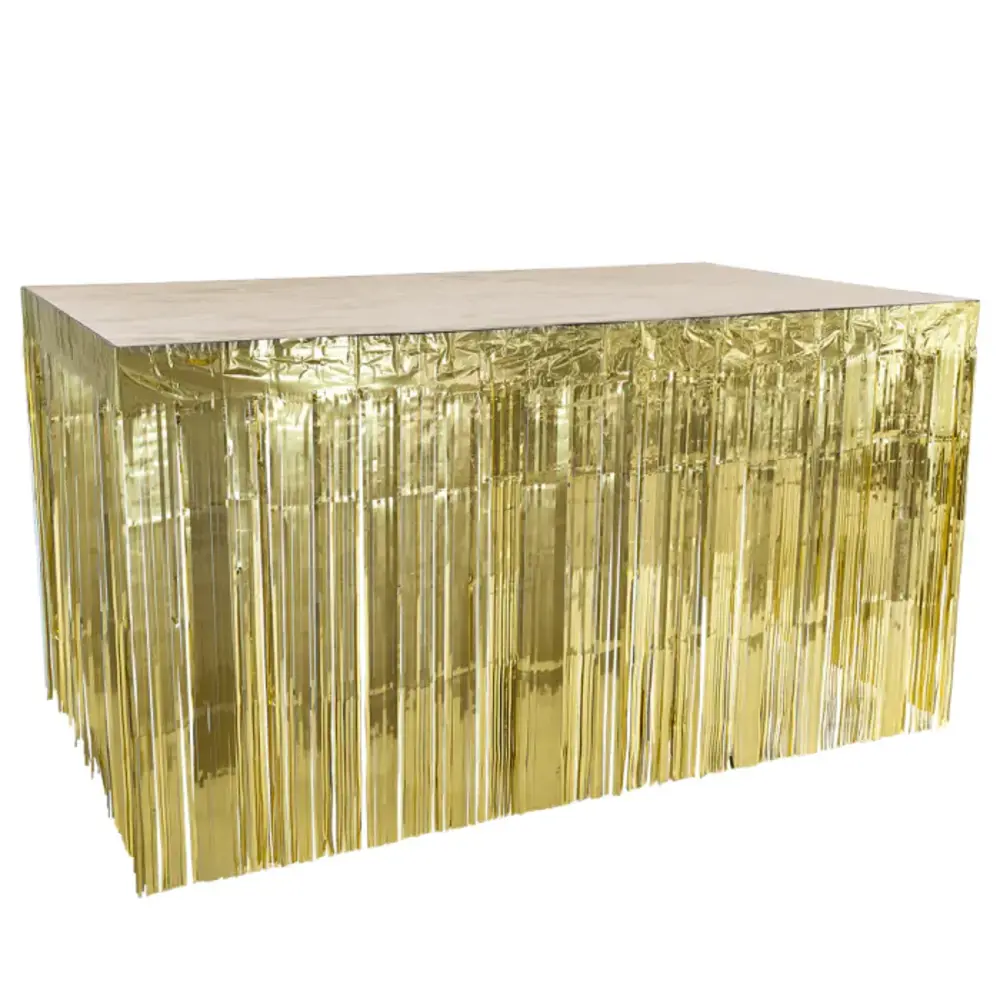 Boland Table skirt Metallic Gold 74x300cm | per piece