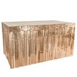Boland Table skirt Metallic Rose Gold 74x300cm | per piece Boland Table skirt Metallic Rose Gold 74x300cm | per piece