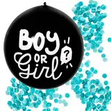 Boland Gender Reveal Balloon Boy or Girl 60cm | per piece Boland Gender Reveal Balloon Boy or Girl 60cm | per piece