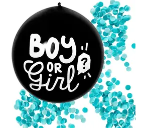 Boland Gender Reveal Balloon Boy or Girl 60cm | per piece Boland Gender Reveal Balloon Boy or Girl 60cm | per piece
