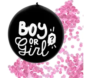 Boland Gender Reveal Balloon Boy or Girl 60cm | per piece Boland Gender Reveal Balloon Boy or Girl 60cm | per piece