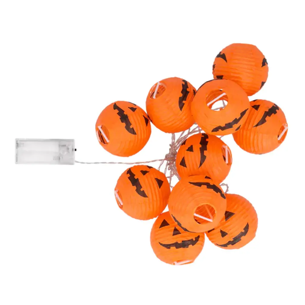 Boland Guirlande lumineuse LED Halloween Citrouilles 185cm | par pièce Boland Guirlande lumineuse LED Halloween Citrouilles 185cm | par pièce