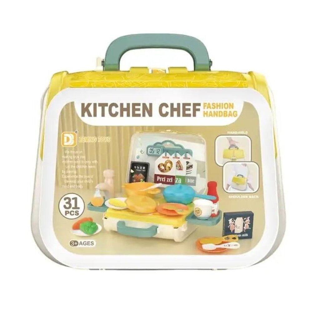 Playset Suitcase Kitchen Chef | 31 pieces Playset Suitcase Kitchen Chef | 31 pieces