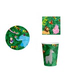 Tuf-Tuf Jungle Party Tafelset | 8 persoons Tuf-Tuf Jungle Party Tafelset | 8 persoons