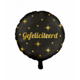 Helium Ballon Gefeliciteerd Classy (45cm) gevuld met helium